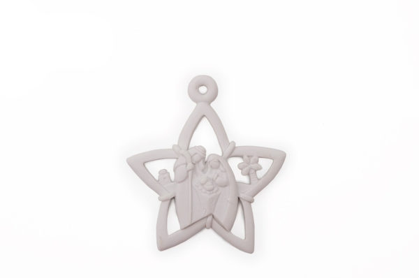 CHRISTMAS CRIB STAR 7X8CM /12
