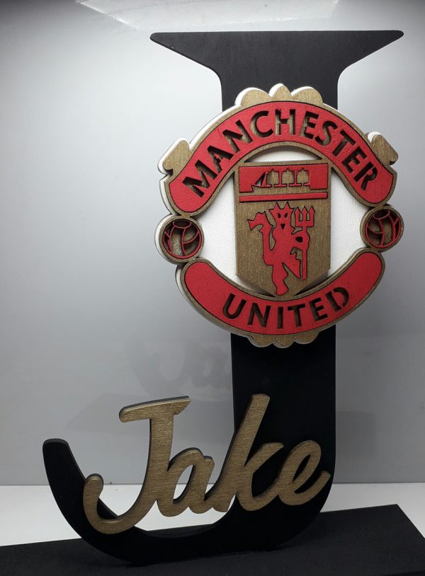 Standing Intial - Manchester United (Gold)