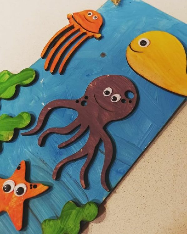 Paint Your Own Wooden Crafts - Underwater - Image 3