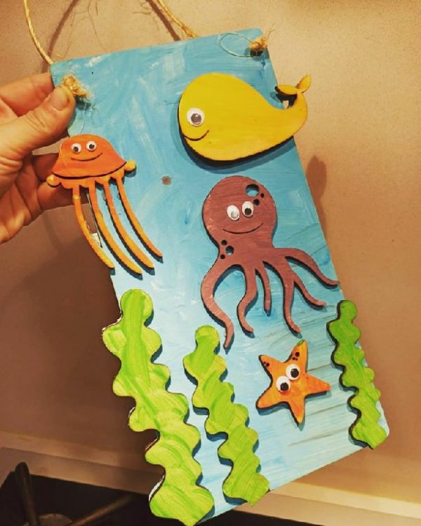 Paint Your Own Wooden Crafts - Underwater - Image 6
