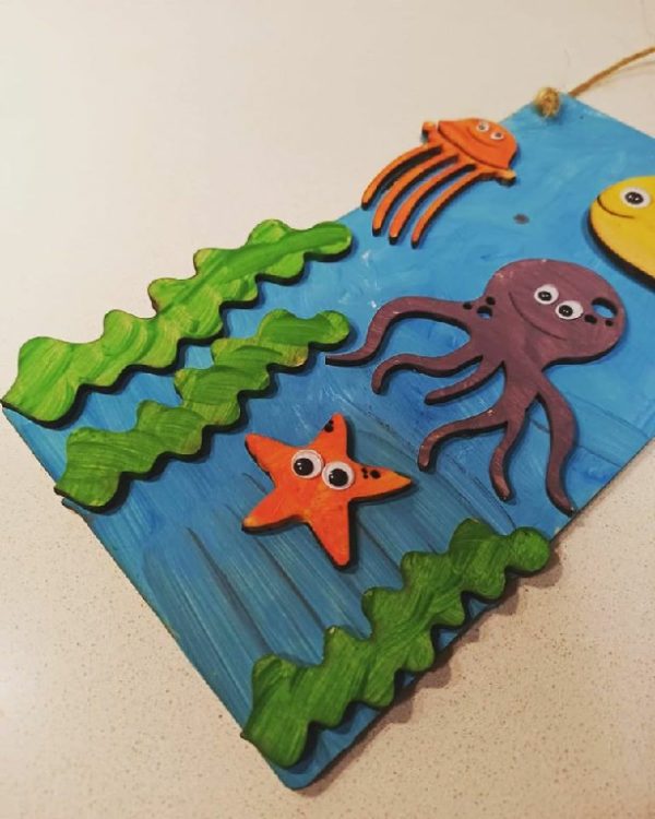 Paint Your Own Wooden Crafts - Underwater - Image 7