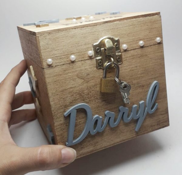 Money box with lock - Stars Theme - Image 2