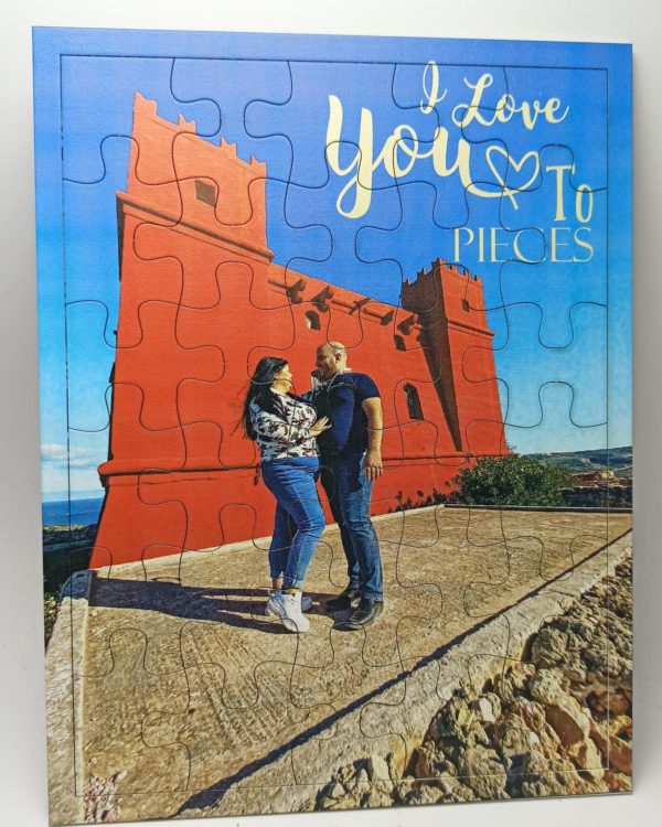 Personalised Photo Puzzle + Text