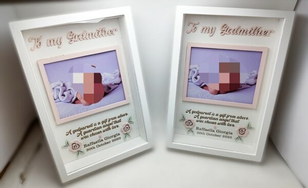 Box Frame with Glass - God Father/God Mother/Parrinu/Parrina - Image 6