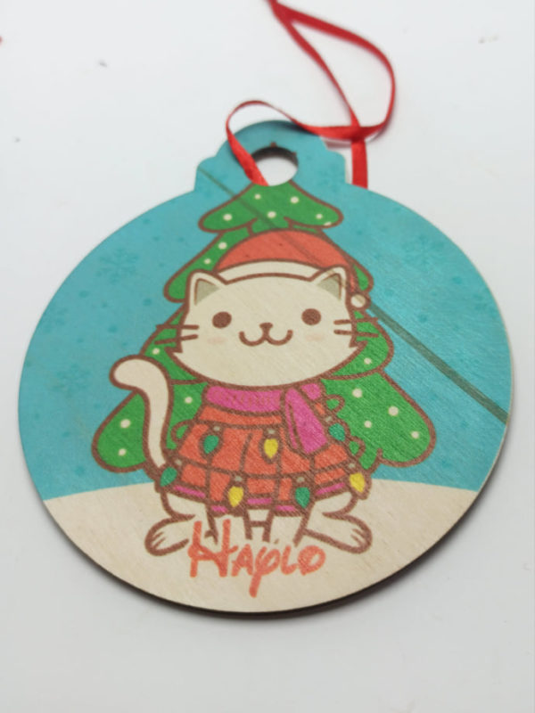 Christmas Bauble - 12x10cm - Cat / Dog