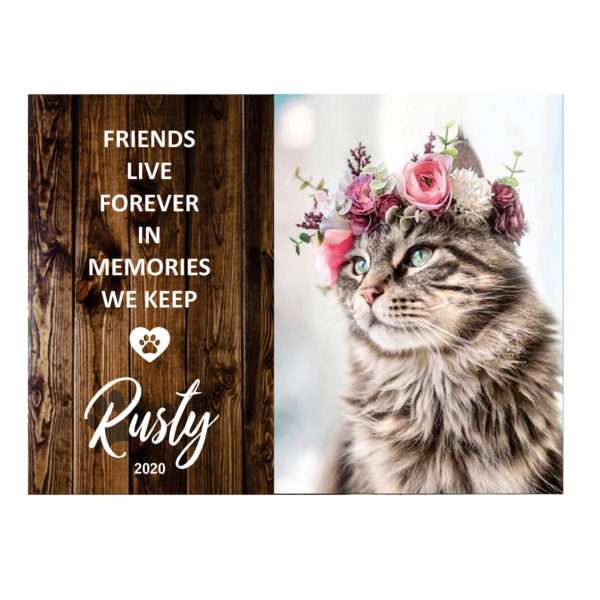 Personalised Pet Memorial Printed on Wooden Sign - Hanging - 3 Sizes available