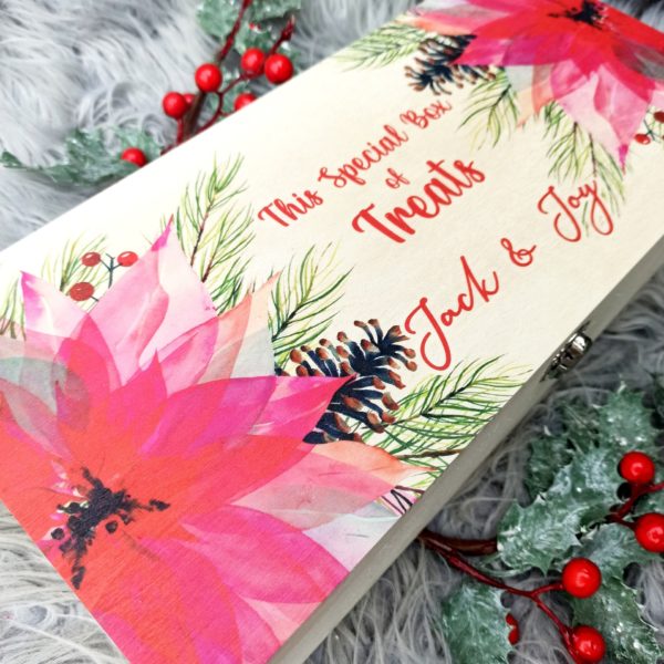 Christmas Treat Wooden Box - 36.5x17x9cm - Image 3