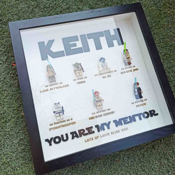 Personalised Daddy Frame with Glass - 33x33x5.5