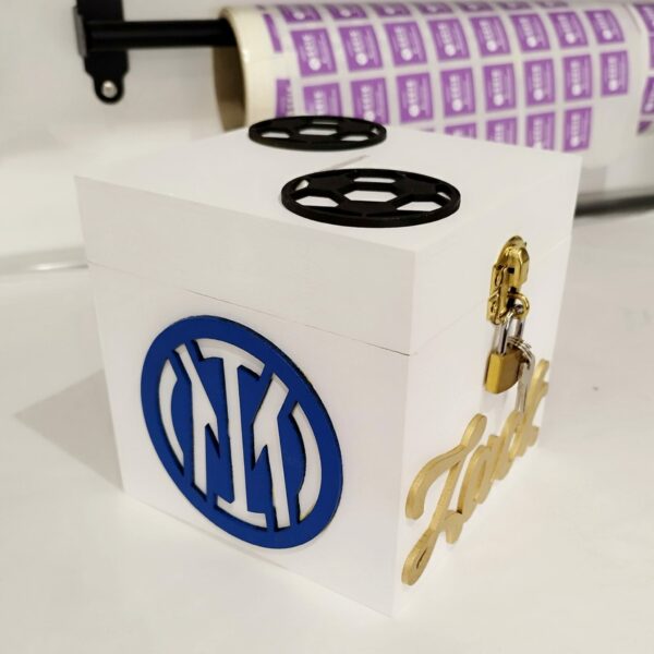 Money box with lock - Football Theme - Image 2