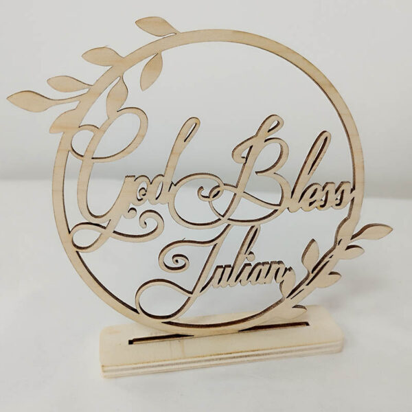 Wooden Cake Topper – Holy Communion