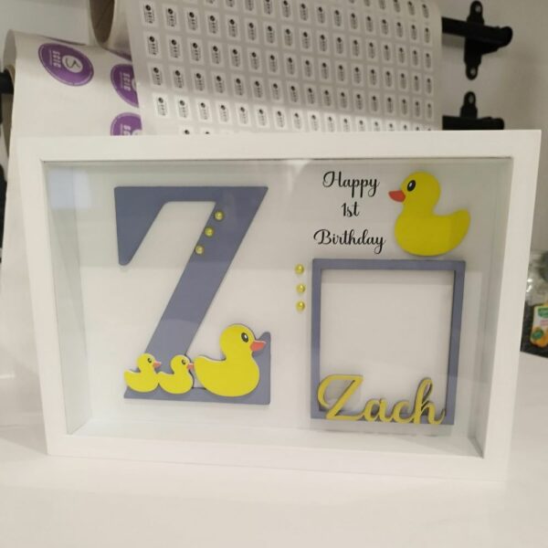 Baby Box Frame with Glass -  Duck  Theme