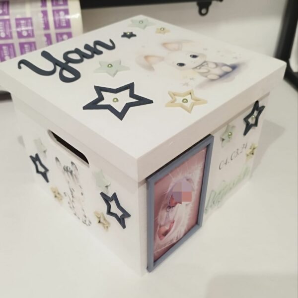 Box with Lid - Baby Elephant Theme (+Photo)