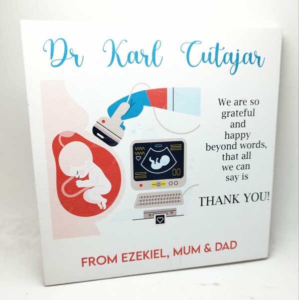 Personalised Print Hanging Sign - Doctor Appreciation