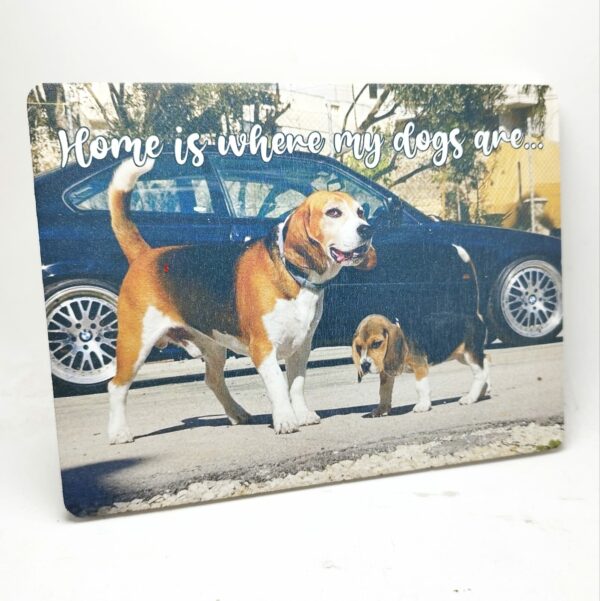 Wooden Hanging Plaque - Print & Text (3 sizes available)