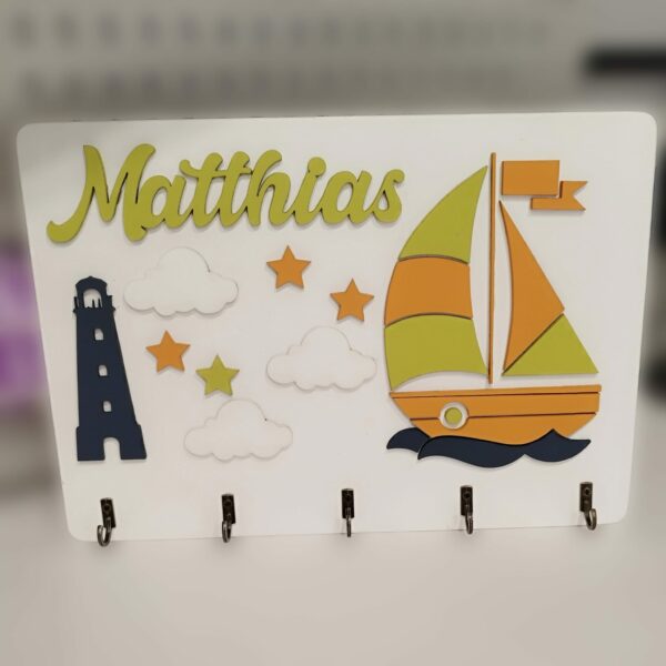 Coat Hanger - Boat/ Lighthouse