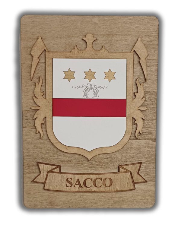 Sacco Surname Family Crest