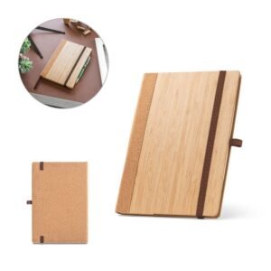 PS - ORWELL. A5 notebook in bamboo and cork sheets with lined sheets