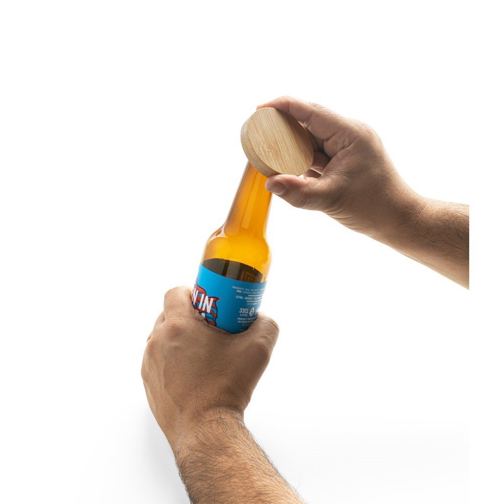 AMCHUR - Bamboo coaster with bottle opener - Image 4