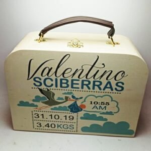 Wooden Carry Case with Leather Handle