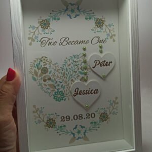 Two Became One - Box Frame with Glass