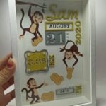 Baby Box Frame with Glass - Peanut Theme