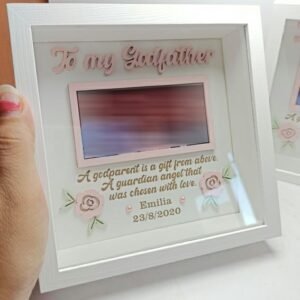 To my Godfather - Square Box Frame with Glass