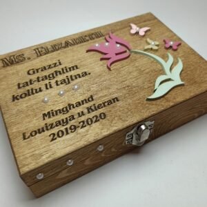 Rectangular Box 18x12x5cm - Flower Theme