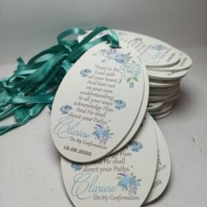 Oval White Souvenir - Various Occasions