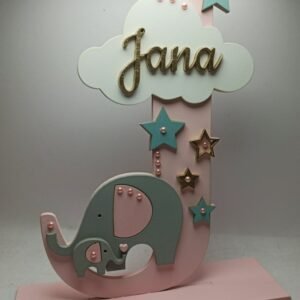 Standing Initial - Elephant & Cloud - Girl