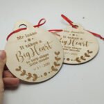 Christmas Bauble Engraving - 12x10cm - It takes a big heart to shape little minds