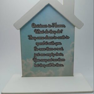 Christmas in Heaven - Print on Wood - White background