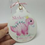 Christmas Bauble - 12x10cm - Dino Theme - White background