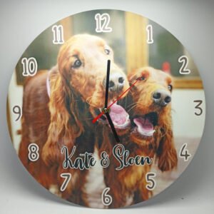 Personalized Wooden Clock - Custom Photo