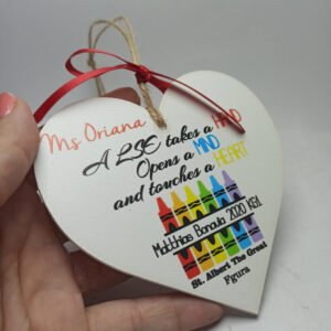 Wooden Heart Plaque - Hanging/Magnet