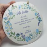 Wooden Round Hanging Plaque