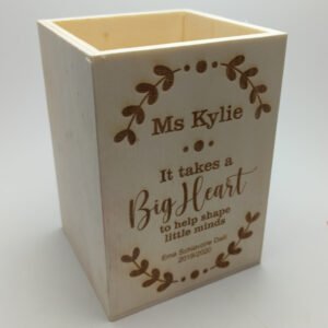 Pencil Holder Box - Engraved