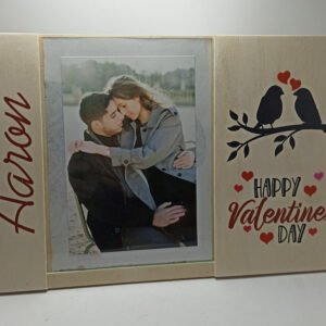 Standing Wooden Valentine's Frame - 29.5x19.5x1