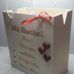 Valentine's Wooden Bag with Hinge (Big) - 15.8cmx9cm x18cm