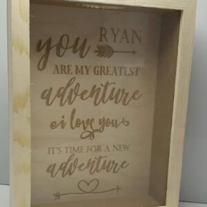 Standing Money Box Frame - You Are My Greatest Adventure - 15x20x4cm