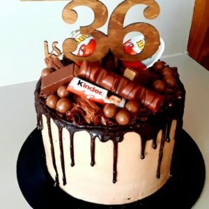 Wooden Cake Topper - Name & Age