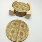 Printed Wooden Coasters - Maltese Tiles Design002