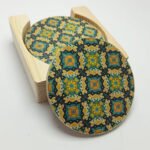 Printed Wooden Coasters - Maltese Tiles Design001