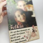 Friends Message with Photo - 1cm Board - 20x15cm