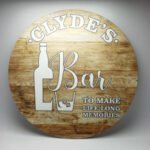 Hanging Name Bar Sign - 29cm