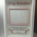 Box Frame with Glass - God Father/God Mother/Parrinu/Parrina