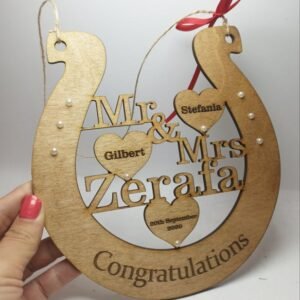 Wedding Lucky Charm - Horseshoe - 18x18cm