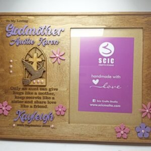 Parrinu / Parrina (Godmother / Godfather )- Gift Frame - Violet Theme