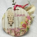 Round Hanging (Roses Design) - Communion Souvenir