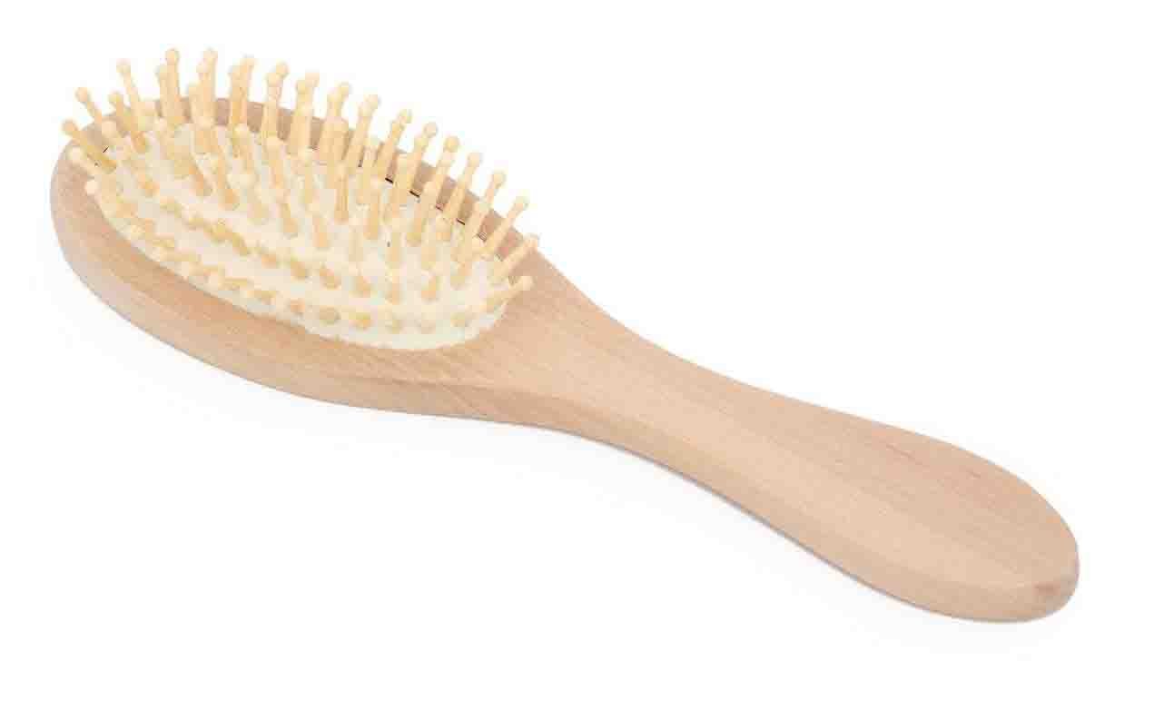 Printed Oval Wooden Brush - 22.5x6.5cm - Image 3