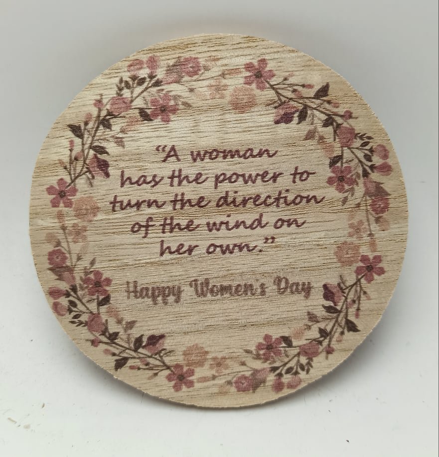 Printed Oval Wooden Brush - 22.5x6.5cm - Image 6